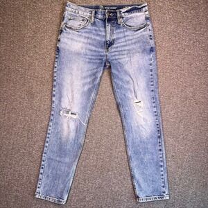 Original Use Jeans Mens 32x30 Slim‎ Taper Light Wash Stretch Ripped Fit32x28.5